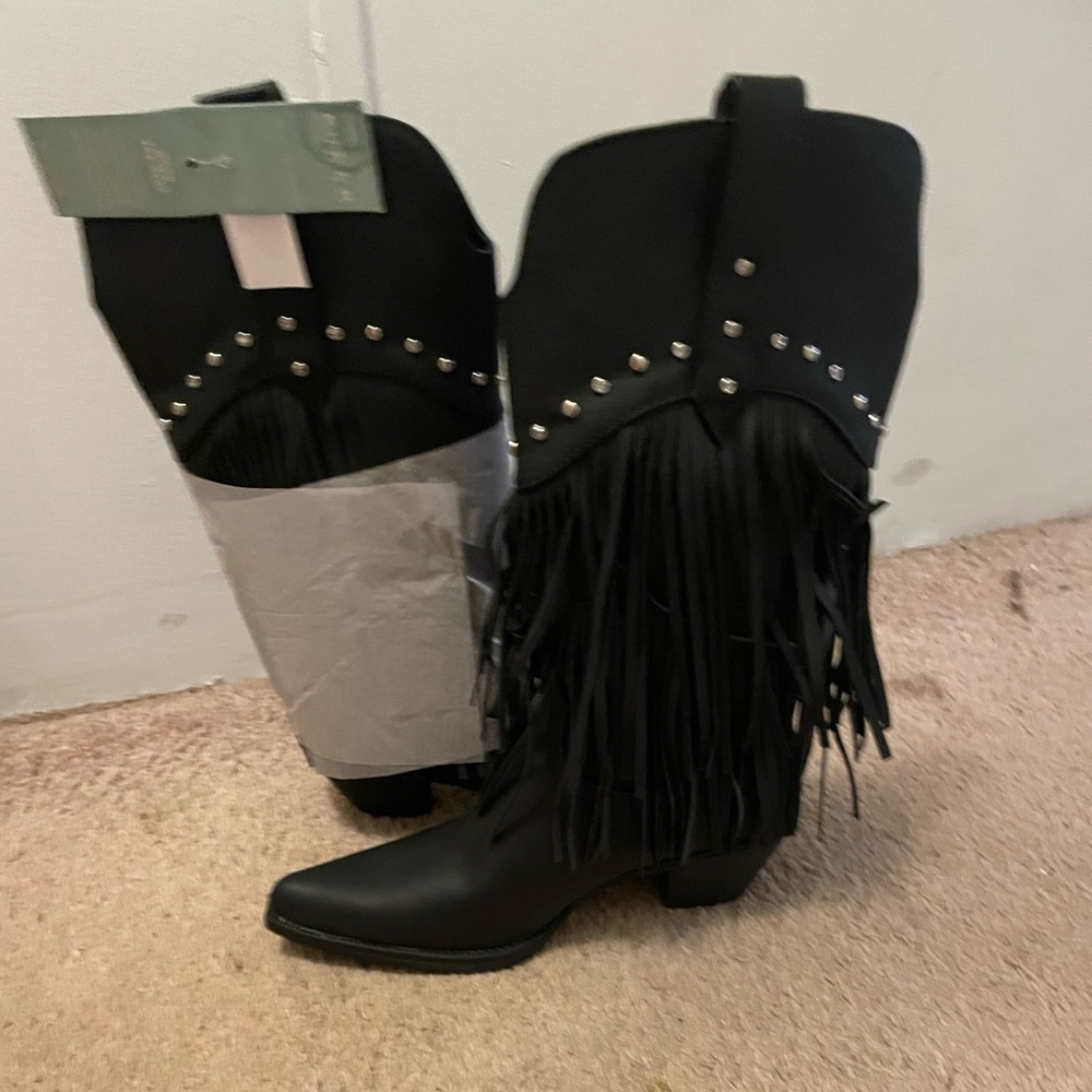 NWT WOMENS ROPER OAKLEY BLACK BOOTS SIZE 7.5